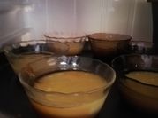 Una foto de flan sin horno