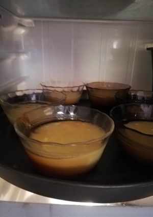 Una foto de Flan rápido sin hornear