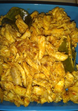 Foto resep 2. Ayam suwir-suwir pedas