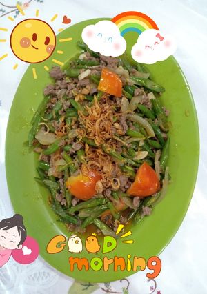 Foto resep Tumis buncis daging giling