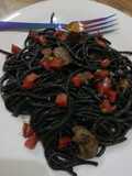 Pasta con tinta de calamar