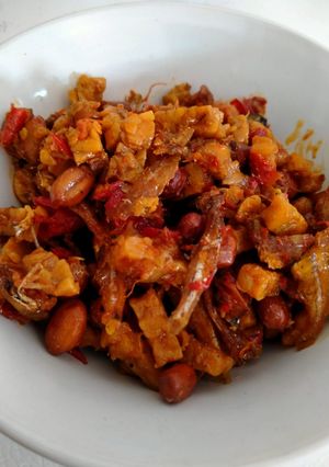 Foto resep 81. Balado TTK (Teri Tempe Kacang)