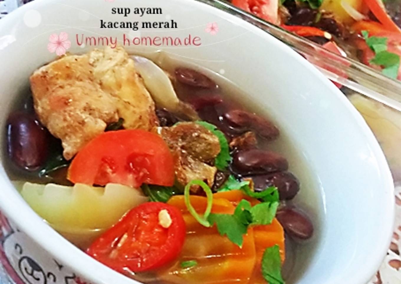 Sup ayam kacang merah