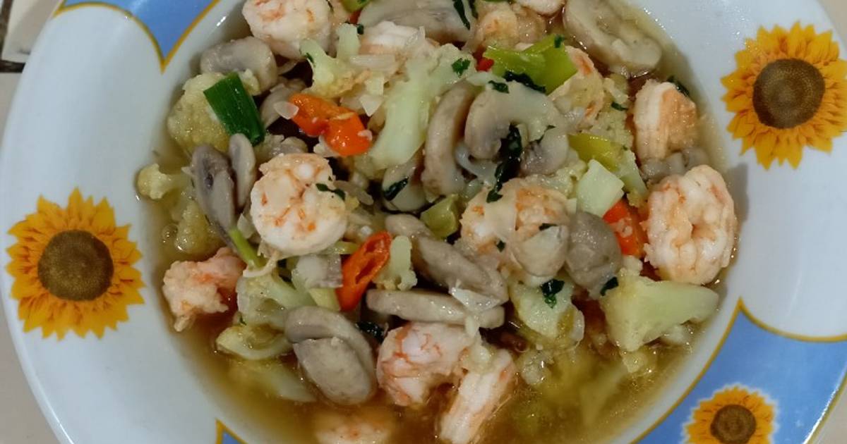 Resep Tumis Kembang Kol Jamur Udang Oleh Diana Ratna Sari Cookpad