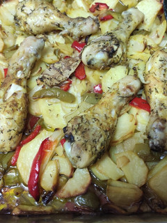 Una foto de Pollo al horno con especias