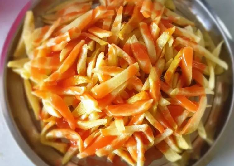 How to Make Super Quick Homemade Fries/chips #4 weekchallenge