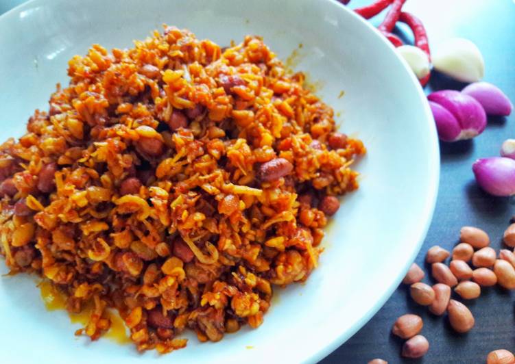 Resep: LezatBalado Teri Tempe Kacang