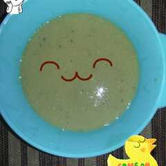 รูปของ MPASI 6m+ : Bubur Jagung,Kacang Hijau,Seledri,Telur Puyuh