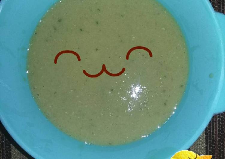 Cara Membuat MPASI 6m+ : Bubur Jagung,Kacang Hijau,Seledri,Telur Puyuh yang Enak