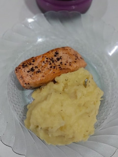 Foto resep Salmon fried mashed potato