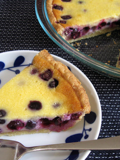 A picture of Blueberry & Sour Cream Pie.