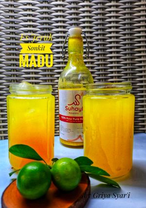 Foto resep Es Jeruk Sonkit Madu