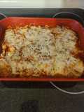 Chicken cheese ravioli bake