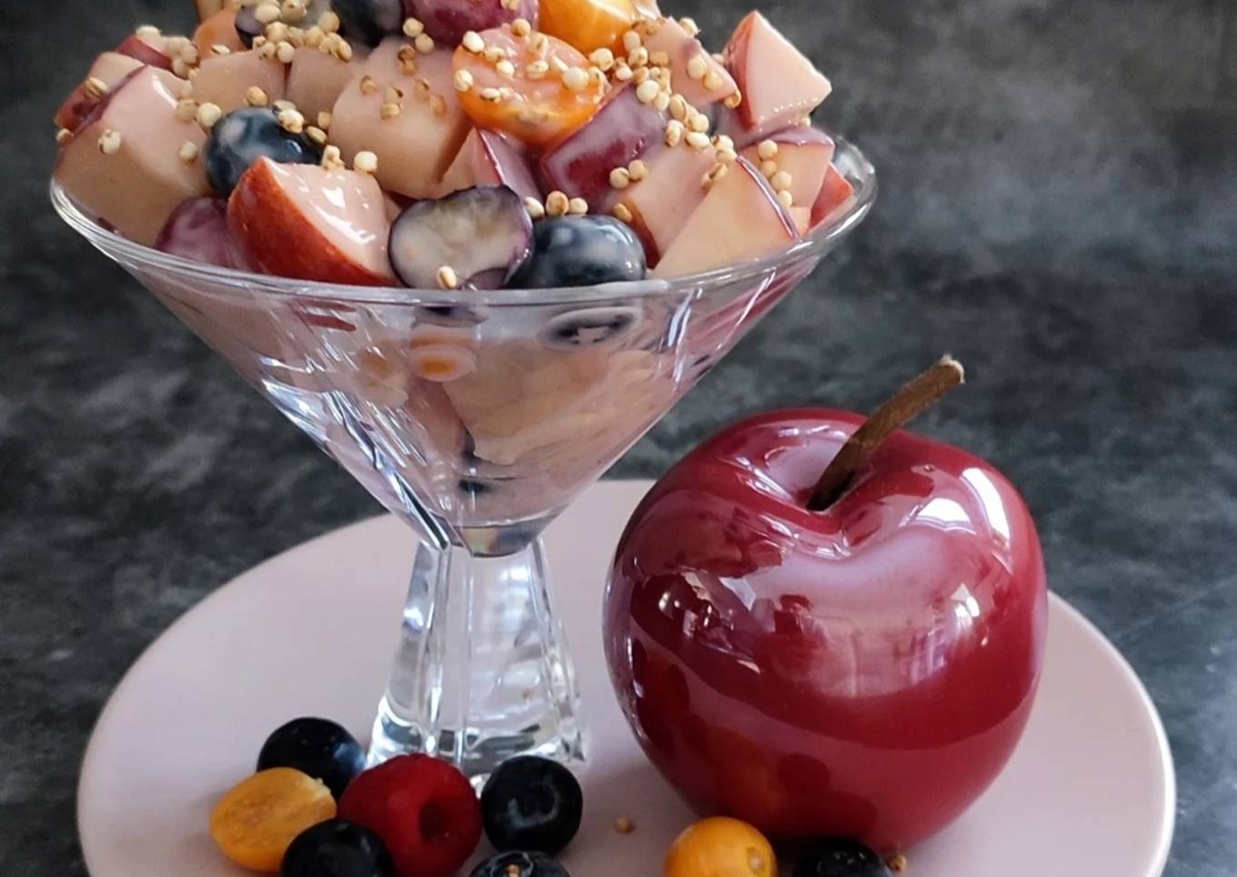 💥 ENSALADA DE MANZANA Y FRUTAS DEL BOSQUE 💥