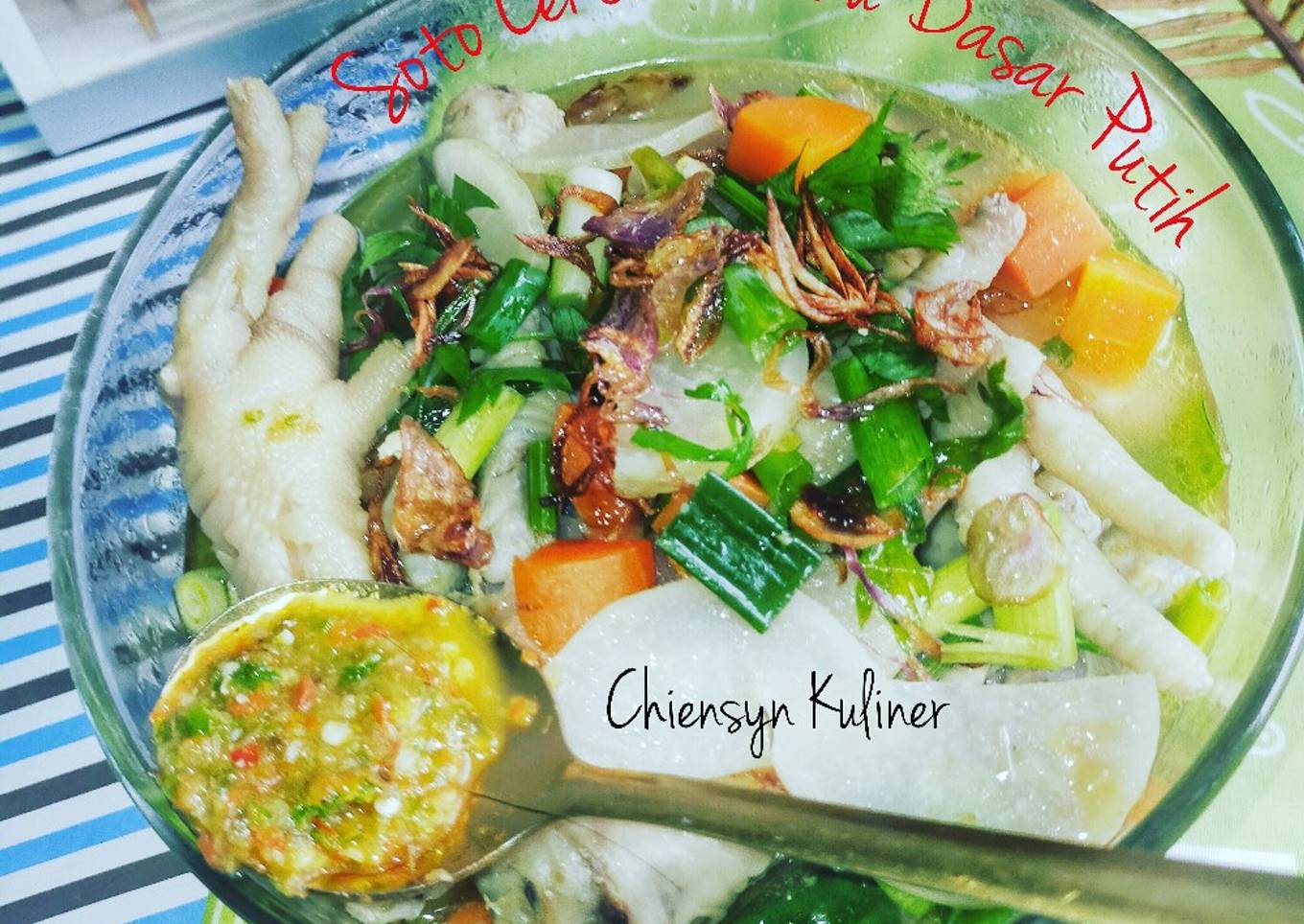 Soto Ceker Bumbu Dasar Putih