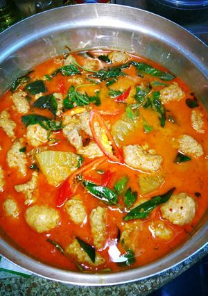 รูปของ แกงเผ็ดแฟงหมูเด้ง