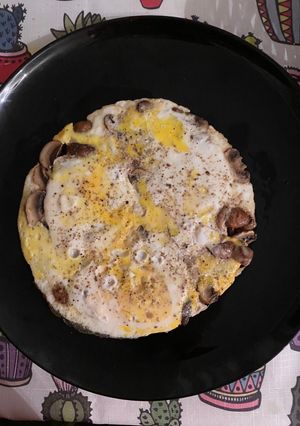عکسی از دستور قارچ و تخم مرغ