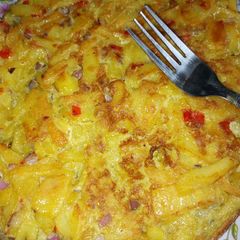 A picture of Egg potato fries.