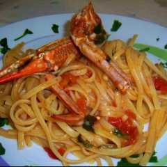 Linguine con Granchio e Pelati-レシピのメイン写真