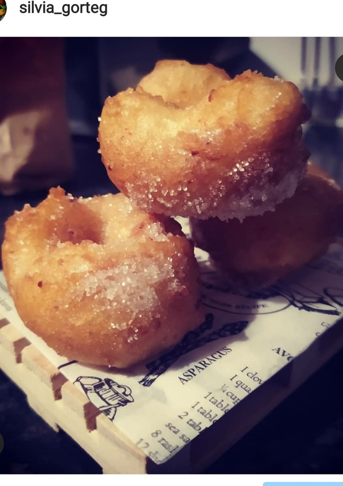 Una foto de Buñuelos de patata y boniato/bunyols de les Verges