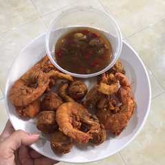รูปของ Udang,cumi,sosis crispy saos tiram