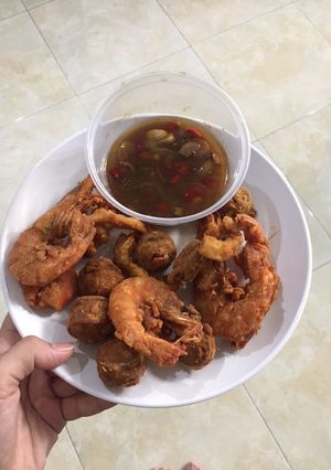 Foto resep Udang,cumi,sosis crispy saos tiram