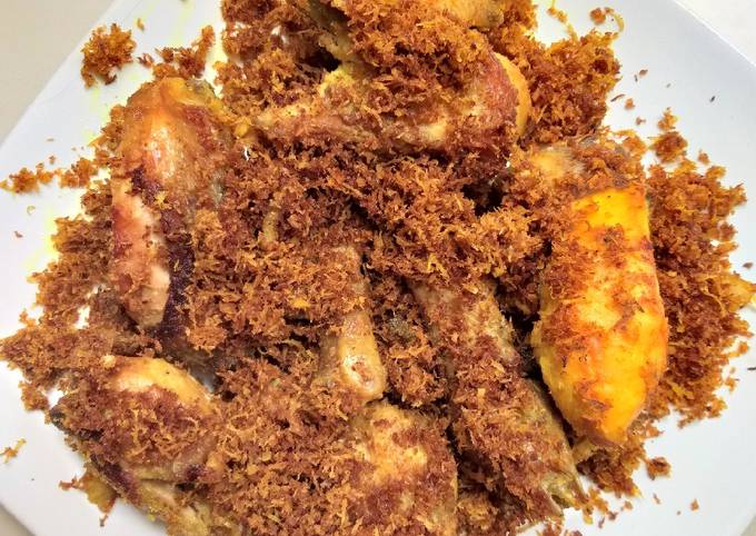 Cara Gampang Menyiapkan Ayam goreng serundeng, Bikin Ngiler