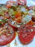 Tomates con pickles (ensalada de verano)