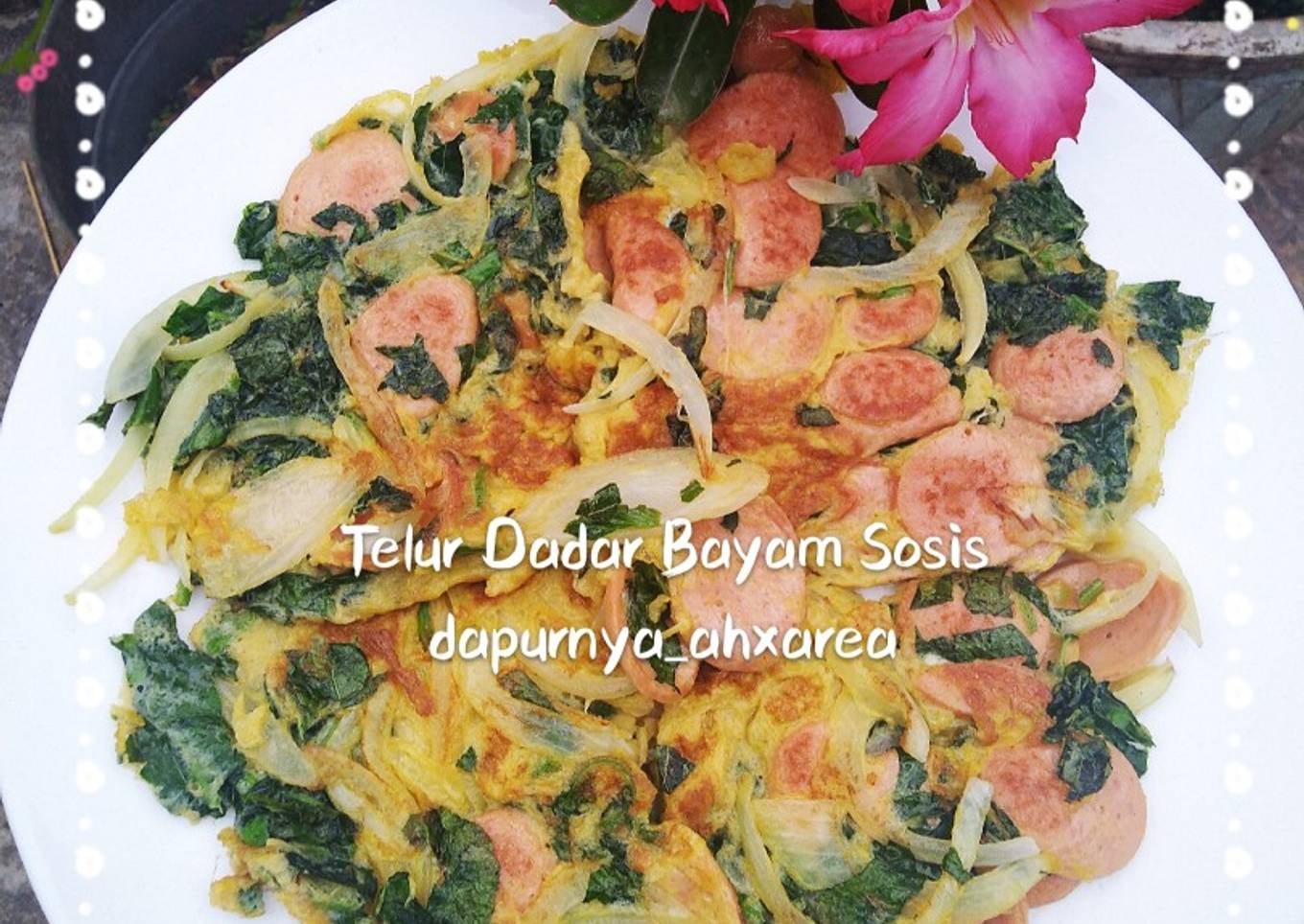 Sosej terung dan bayam.. sedap