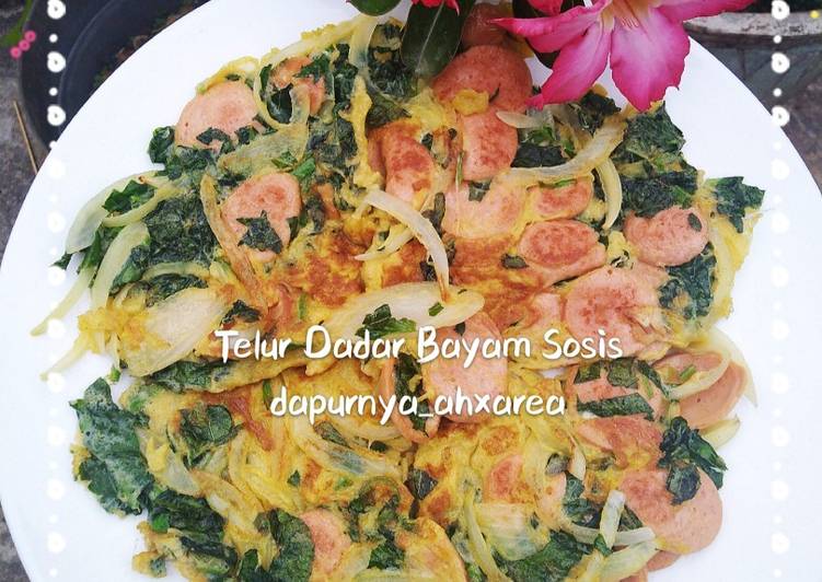 Telur Dadar Bayam Sosis.. enak