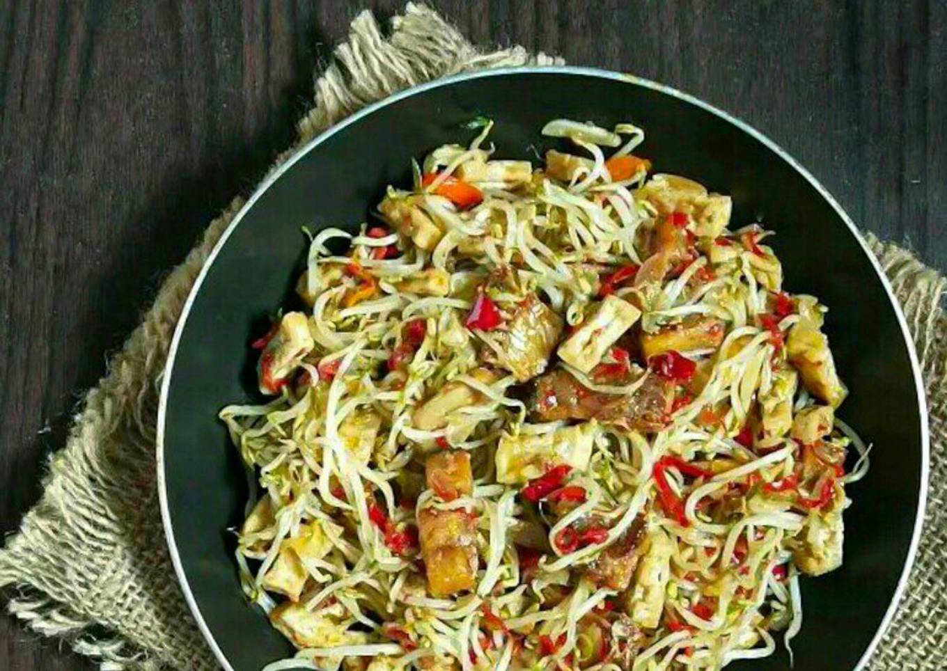 Tumis Tahu Toge Ikan Asin