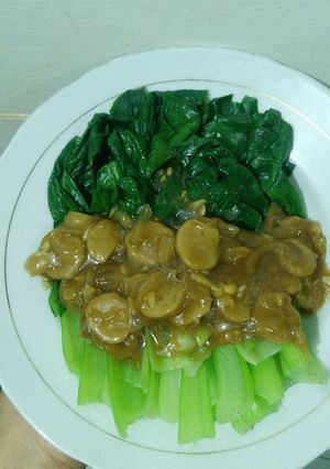Foto resep Pokcoy siram bakso saus tiram