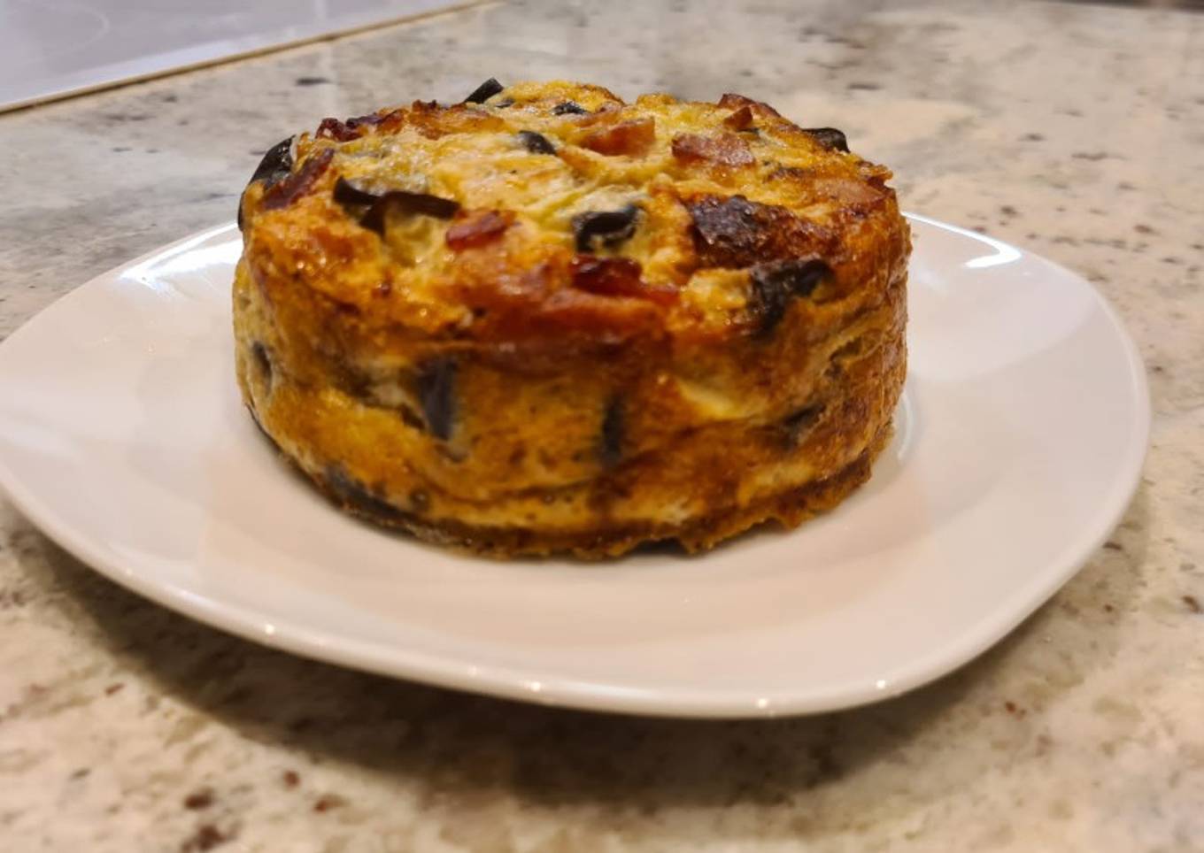 Tortilla de berenjenas al horno