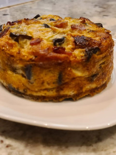 Una foto de Tortilla de berenjenas al horno