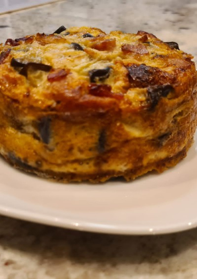 Una foto de Tortilla de berenjenas al horno