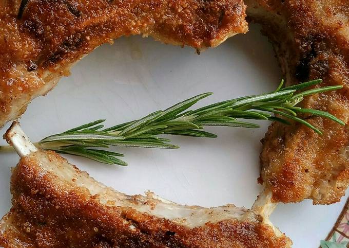 Recipe of Speedy Rosemary and garlic breaded fried lamb