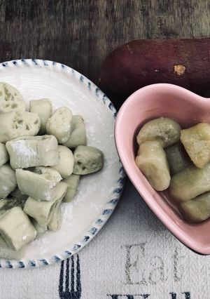 Taiwanese Sweet Potato Balls-手工地瓜圓♥!!! 的食譜成品照片