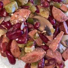 A picture of Crock Pot Cajun Sausage & Beans.