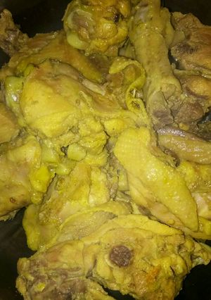 Foto resep Ayam ungkep bumbu kuning