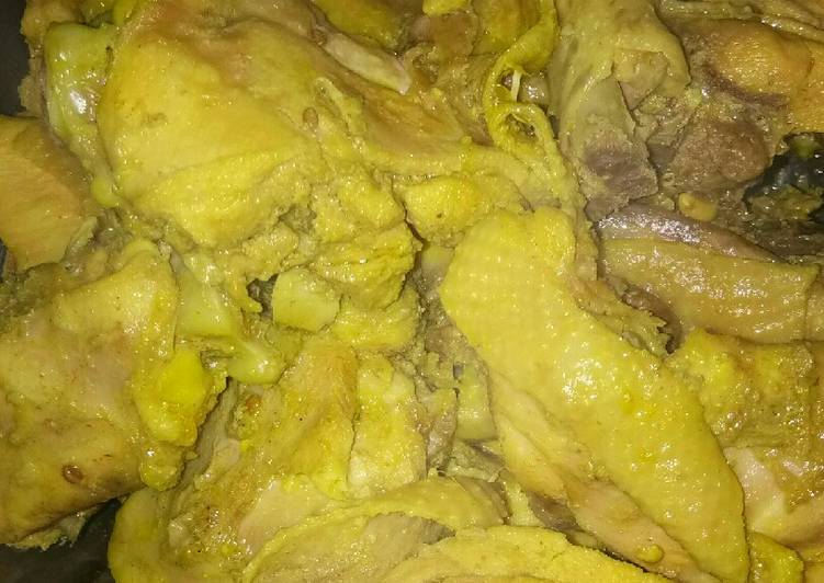 Resep Ayam ungkep bumbu kuning, Bikin Ngiler