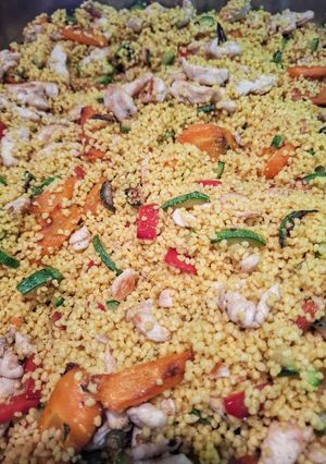 Foto di Cous cous di pollo e verdure facile