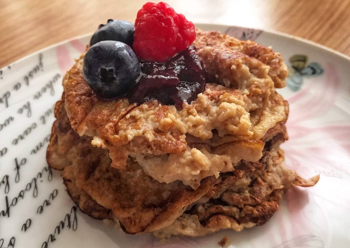 Tortitas de avena y plátano 🍌 🥞