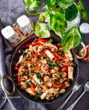 Mushroom Tofu Stirfry