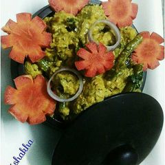 A picture of Cauliflower in Lauki Gravy.