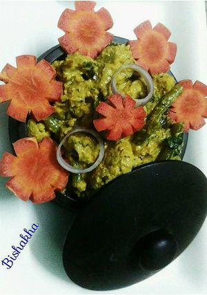 A picture of Cauliflower in Lauki Gravy.