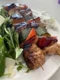 Chicken Souvlaki with Vegetables and Quick Tzatziki
