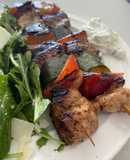 Chicken Souvlaki with Vegetables and Quick Tzatziki