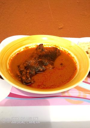 A picture of Roasted Goatmeat Stew.