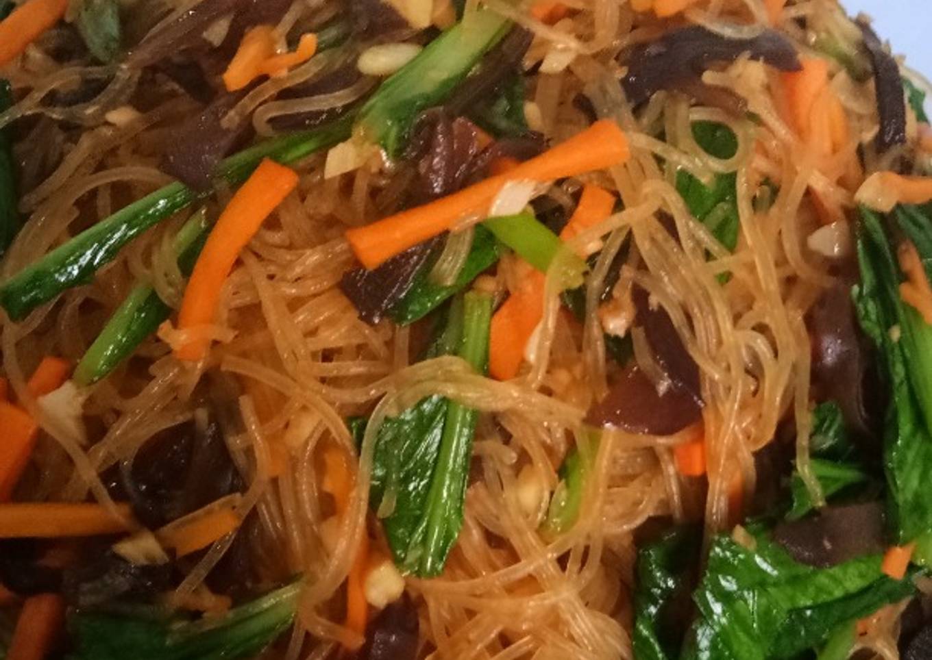 Cha bihun jagung vegetarian
