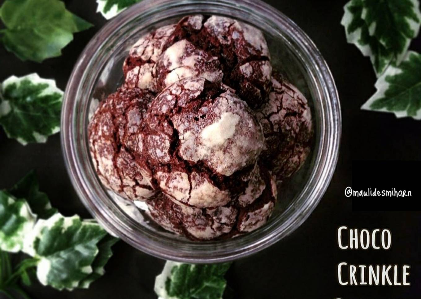 Choco Crinckle Cookies
